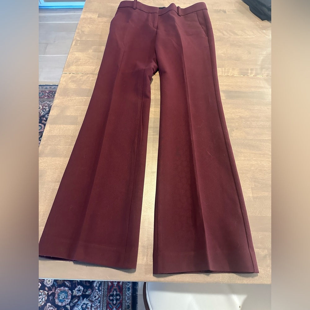 Ann Taylor dress pants in Wine/Burgundy. Size 0. Worn once.
